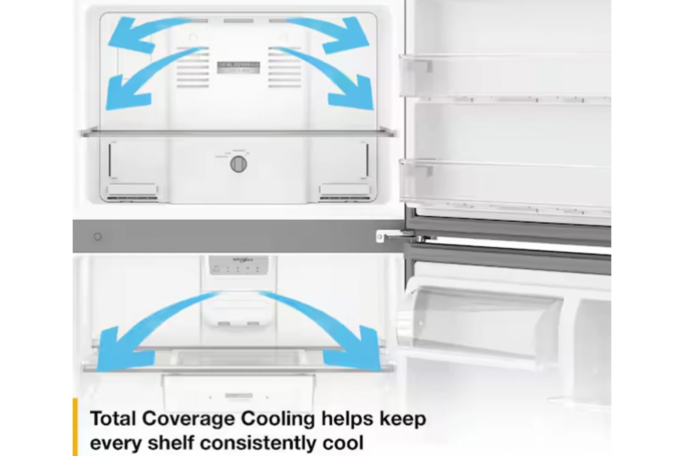 19.3' Nevera con Congelador Superior con Refrigeración de Cobertura Total - Image 5
