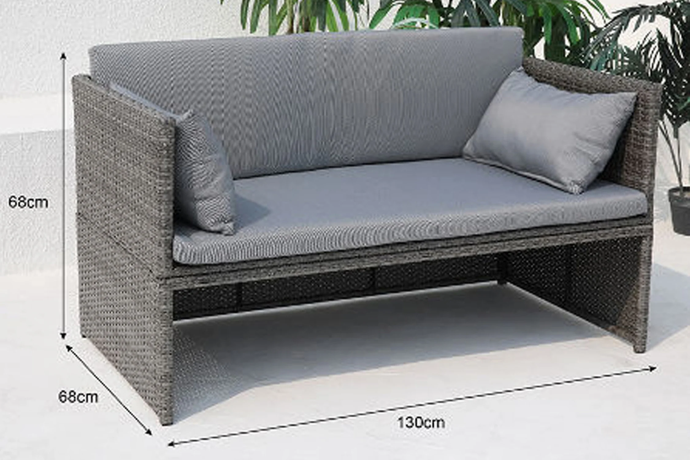 Anton Sofá Chaise con Ottoman - Image 3