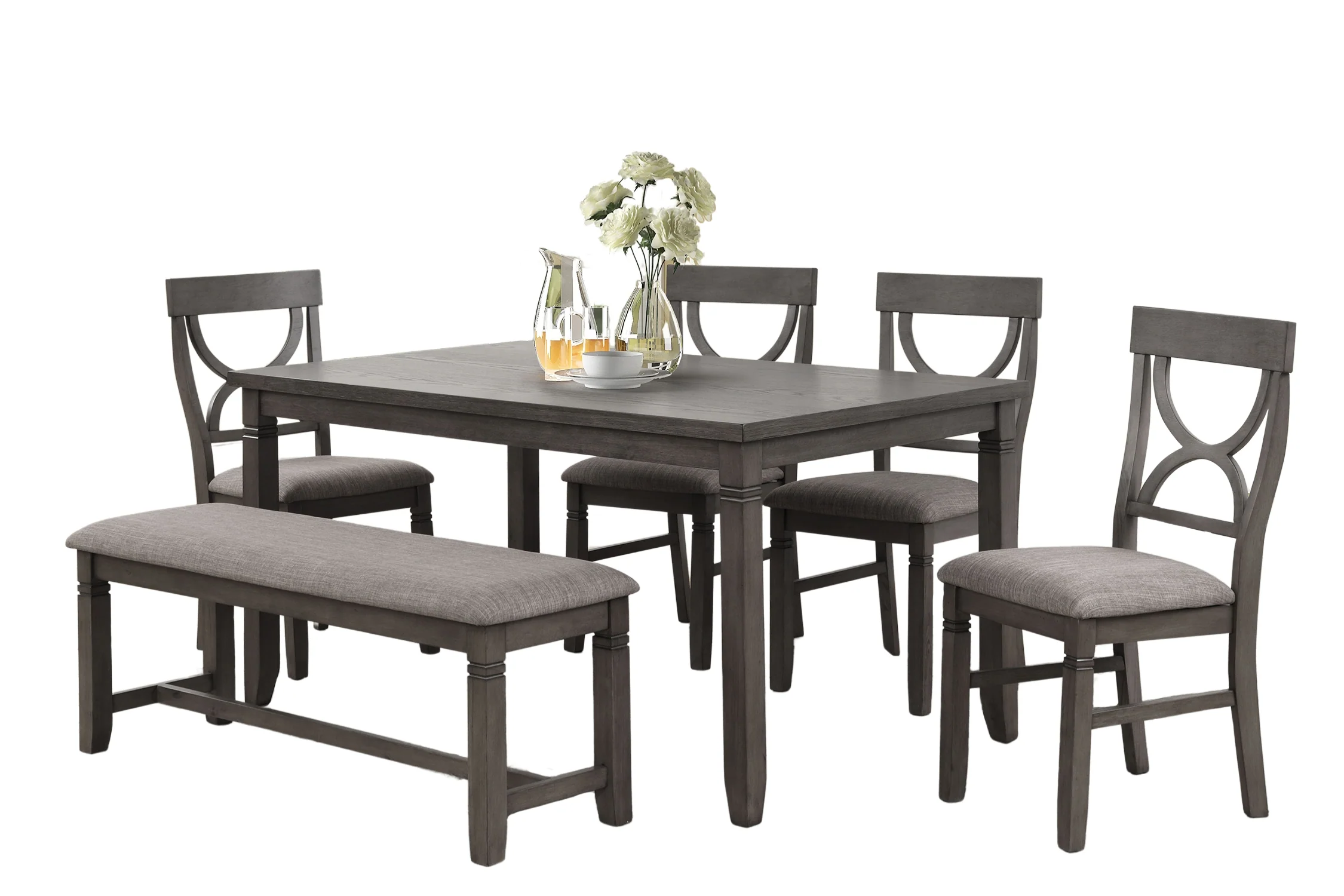 C8618 Mesa de Comedor con 4 Sillas & Bench