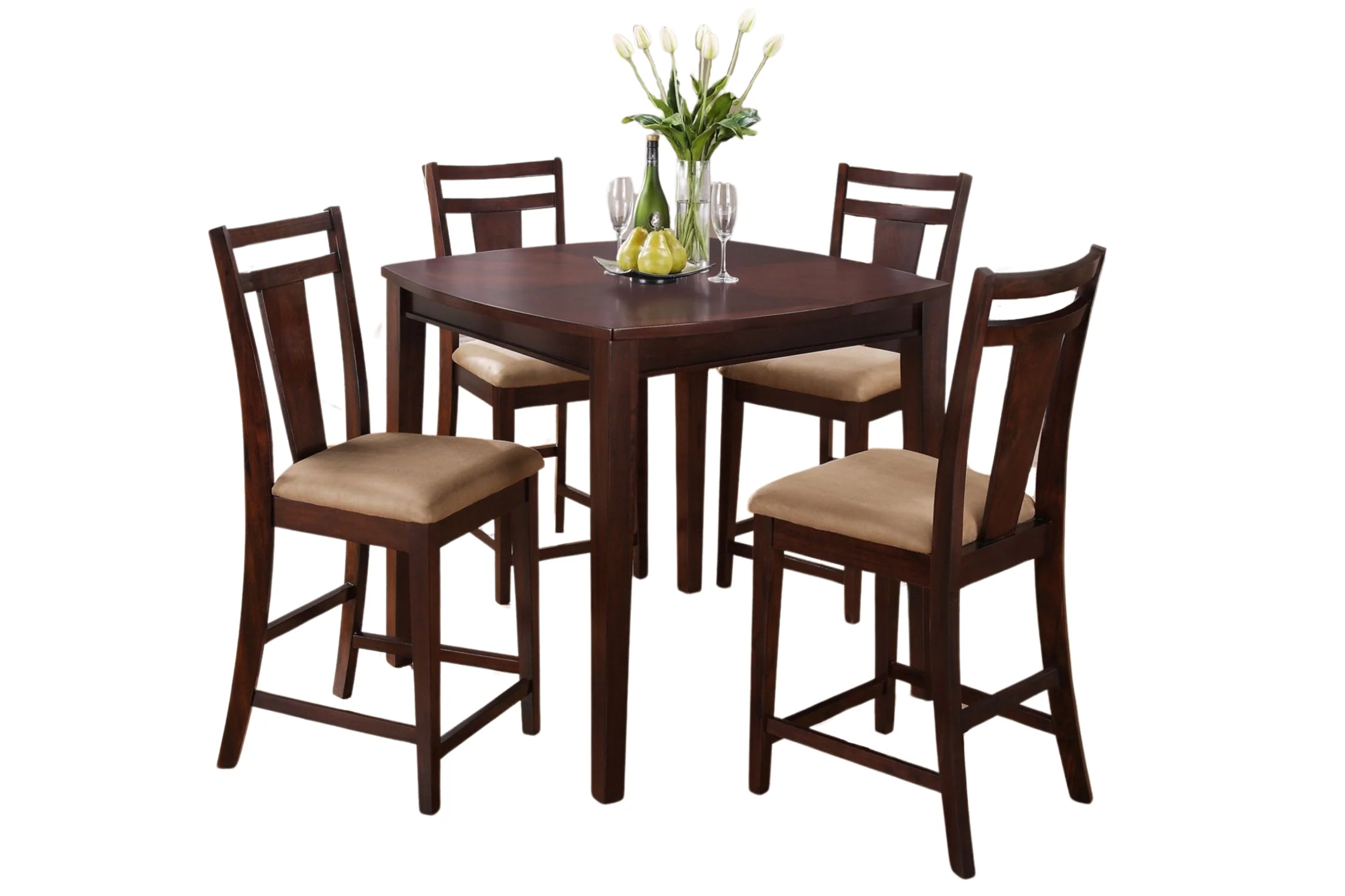 Dali Mesa se Comedor "Counter Height" con 4 Taburetes
