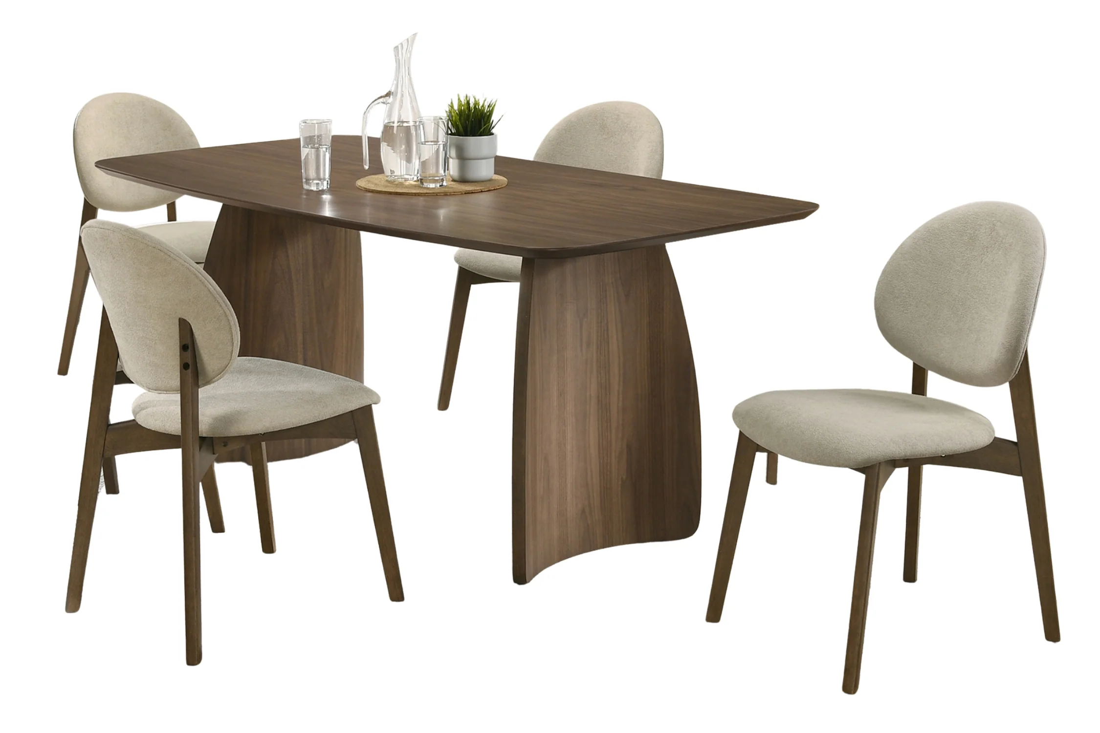 Loft Mesa de Comedor Rectangular con 4 Sillas - Image 4
