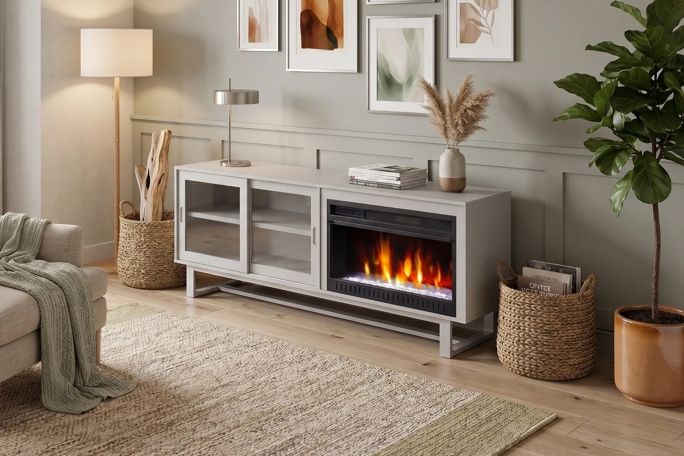 Fulton 66" Chimenea con Consola - Image 2