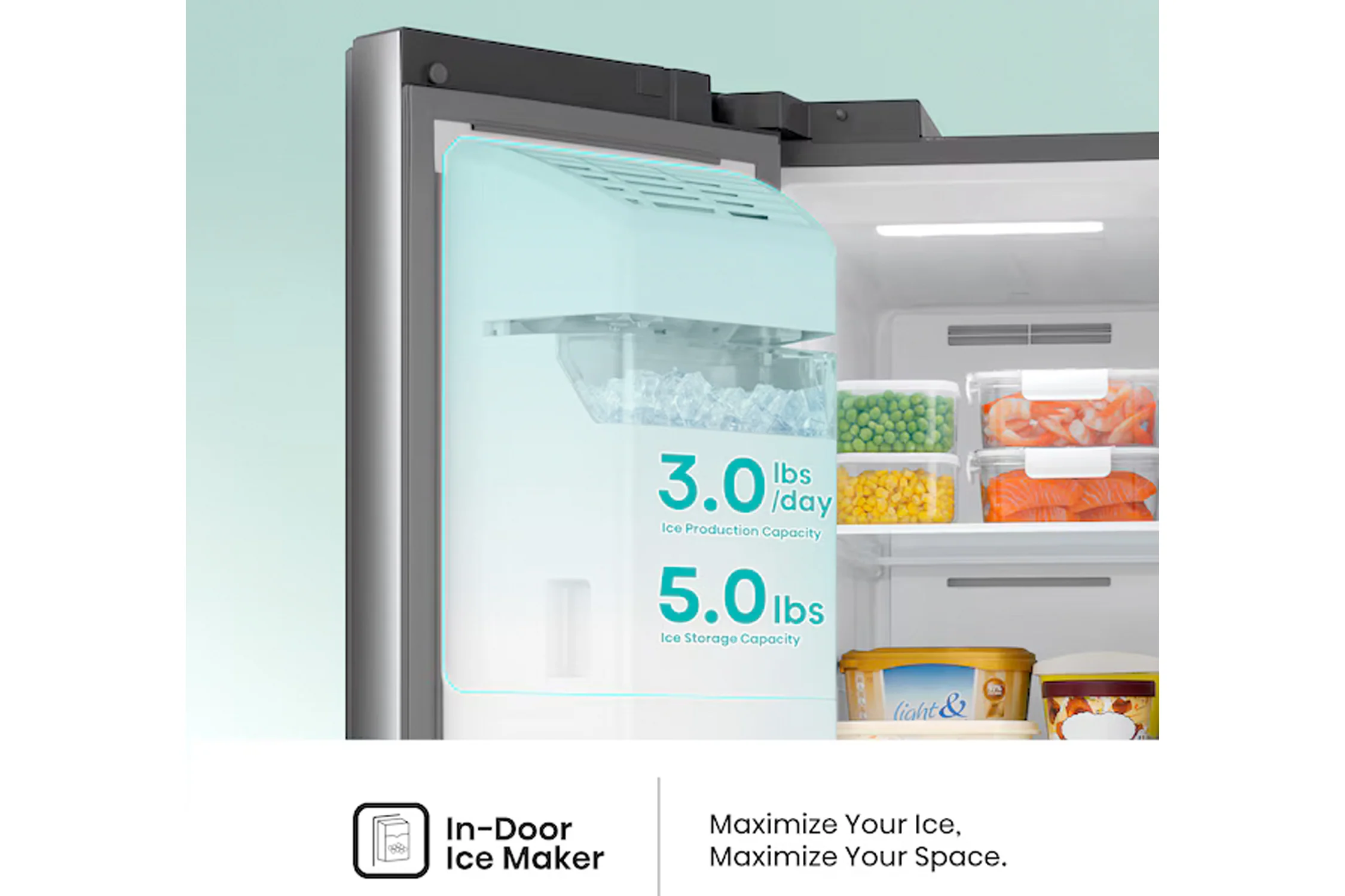 29.1' Nevera Side by Side Inverter con Dispensador de Agua & Hielo - Image 17
