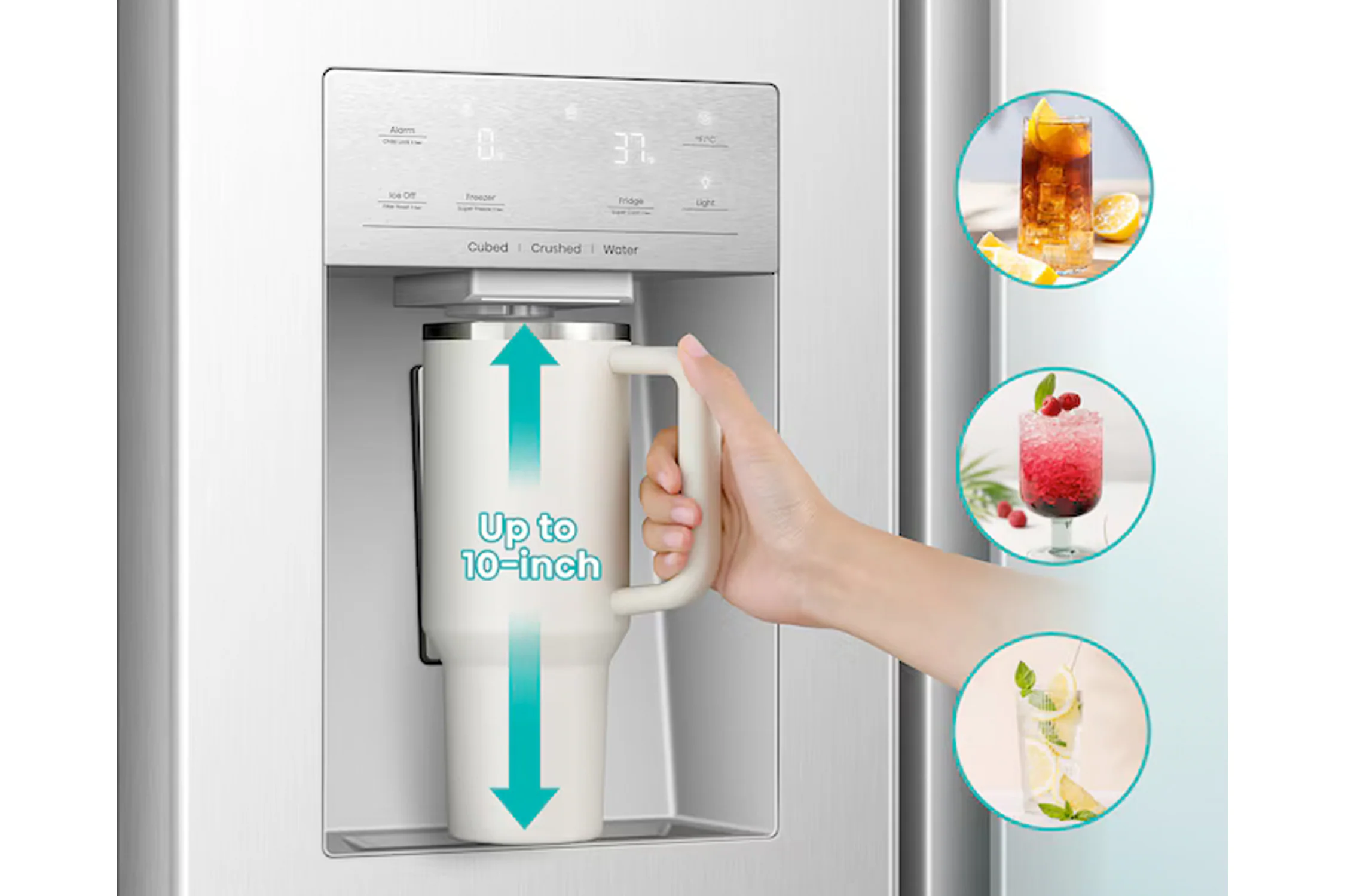 29.1' Nevera Side by Side Inverter con Dispensador de Agua & Hielo - Image 18