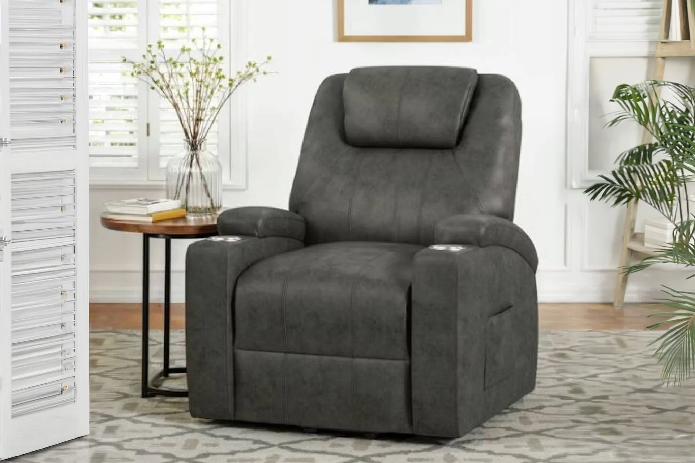 Kenmore Butaca Reclinable "Lift" con Masaje Térmico & Portavasos - Image 2