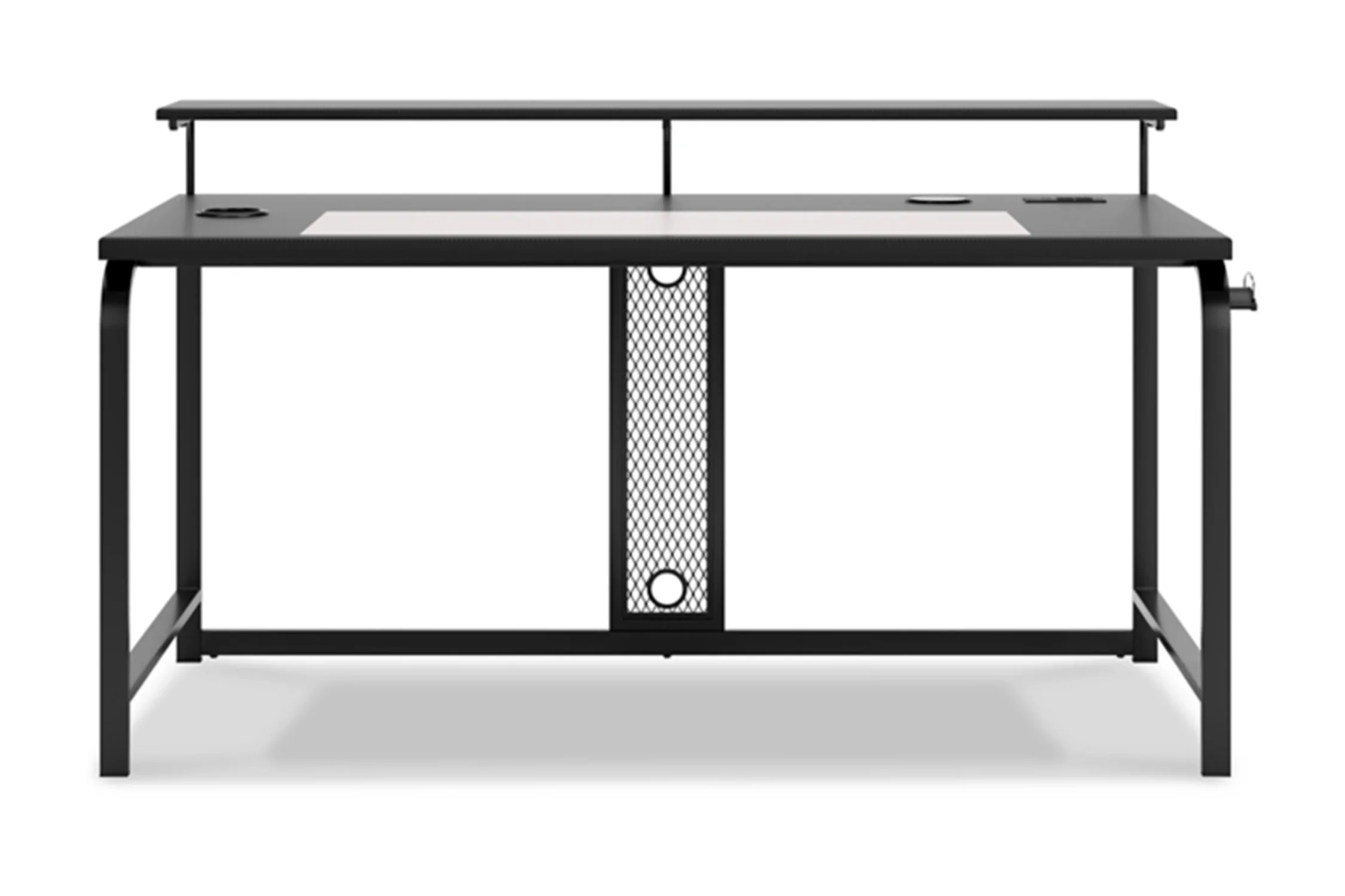Lynxtyn Escritorio de 63" con Soporte Elevado para Monitor