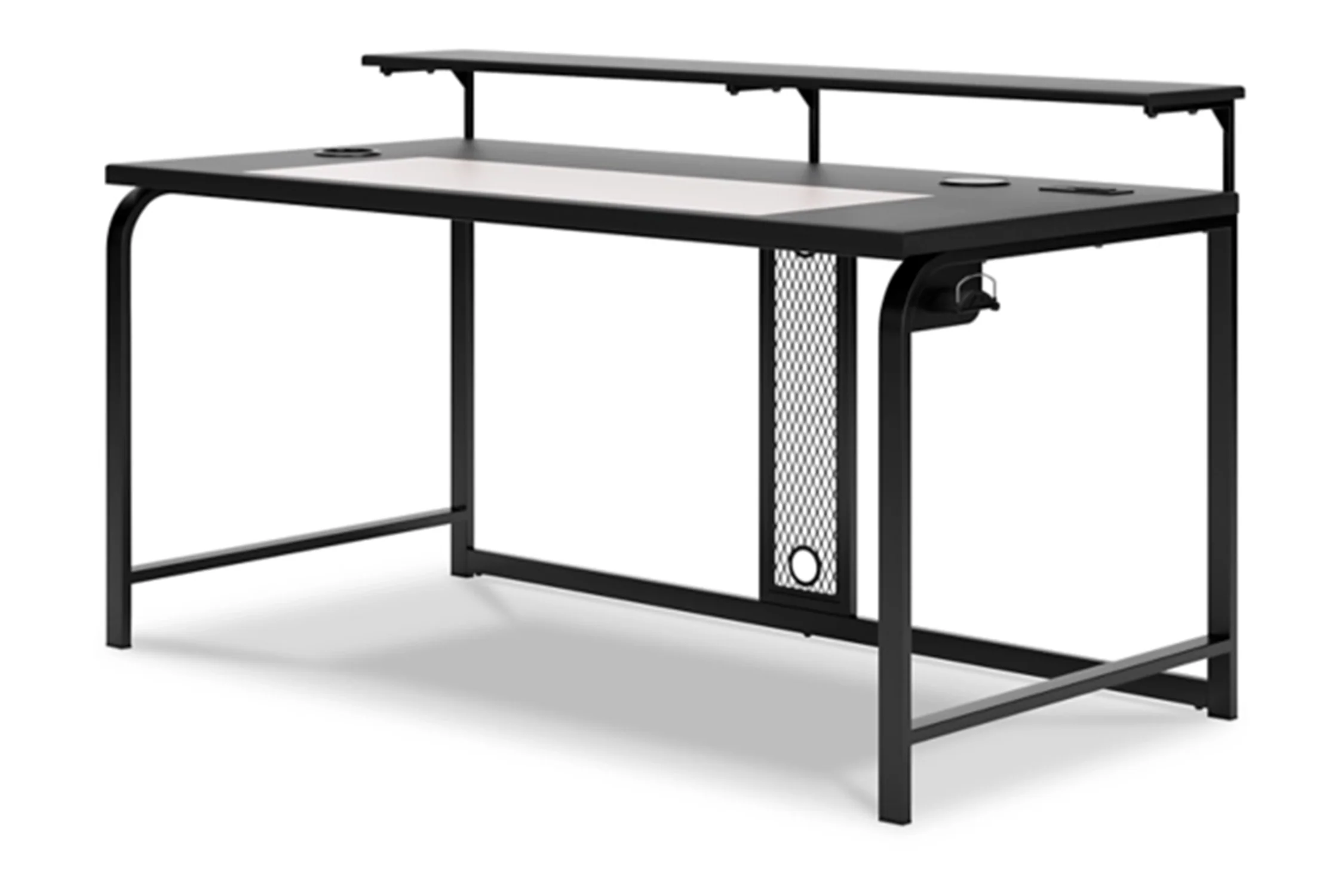Lynxtyn Escritorio de 63" con Soporte Elevado para Monitor - Image 4