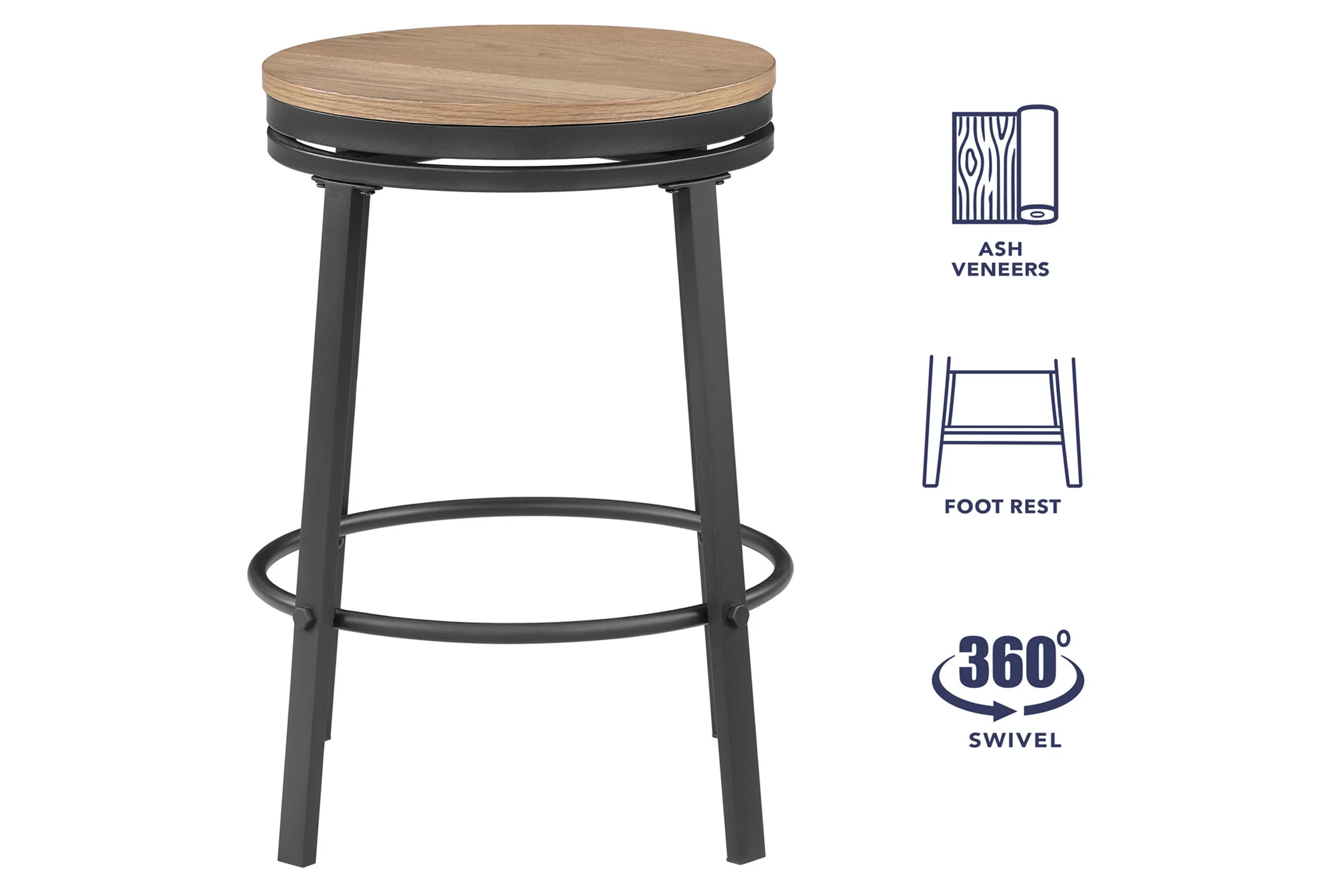Magnolia Mesa de Comedor Redonda "Counter Height" con 4 Taburetes - Image 5