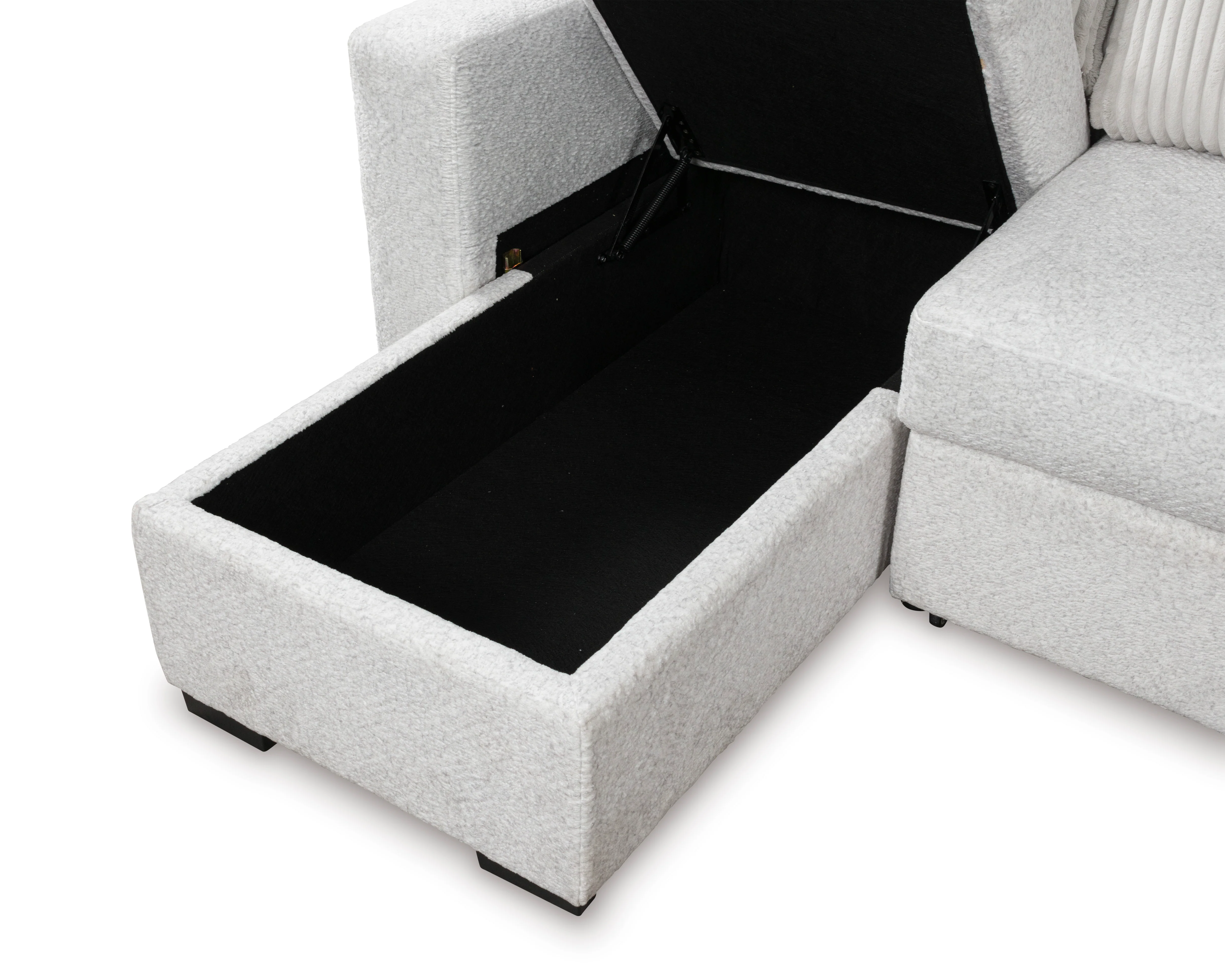 Poppleton Seccional con Sofá Cama Plegable & Chaise - Image 9