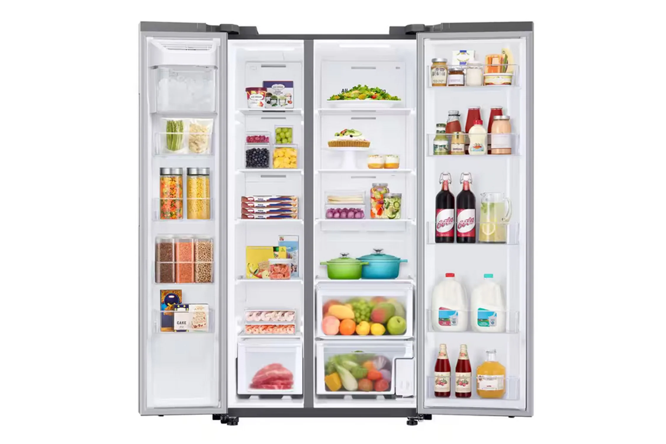 28' Nevera Side by Side con Ice Maker Interior - Image 6