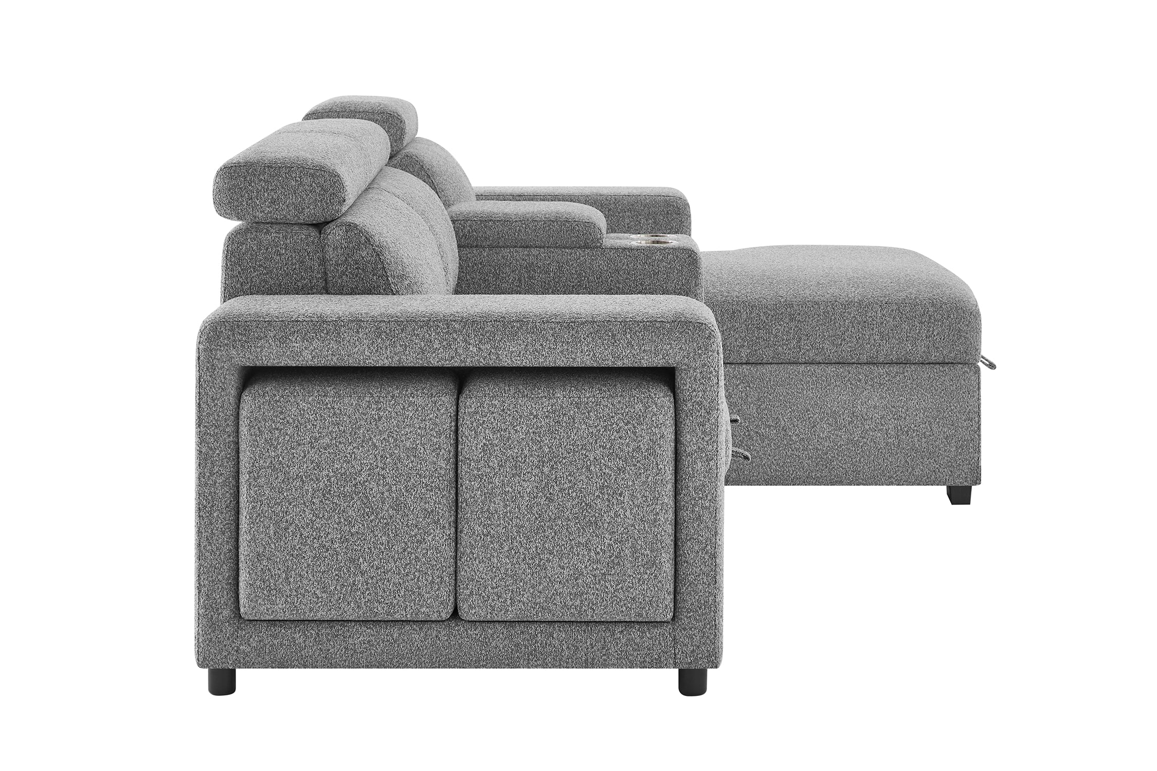 Sofá Cama Deslizable con Consola & USB - Image 5