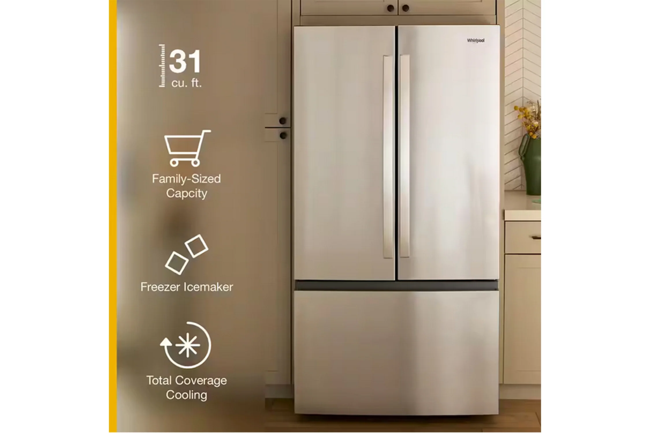 31' Nevera "French Door" con IceMaker - Image 10