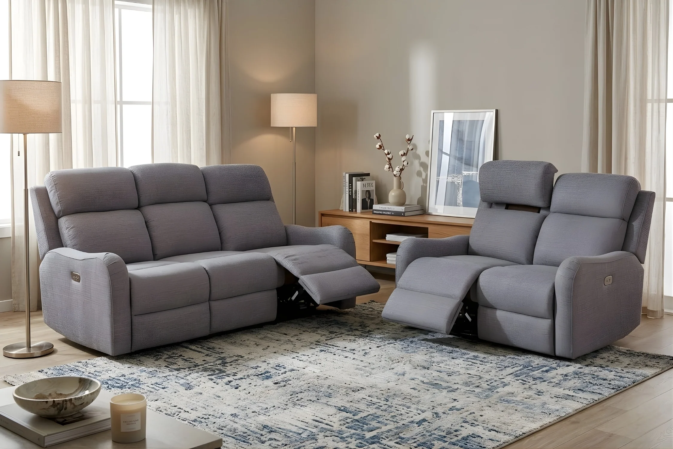 Yeidymar Sofá & Loveseat Reclinable Eléctrico con Cabecera - Image 2